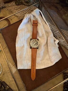 Michael Kors Brown Leather Watch Strap